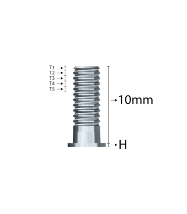 FLAT + Vite M1.6  ESAGONO UNIGRIP